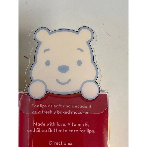THE CREME SHOP DISNEY Winnie the Pooh Vitamin E Shea Butter MACARON LIP BALM NEW - Picture 7 of 8